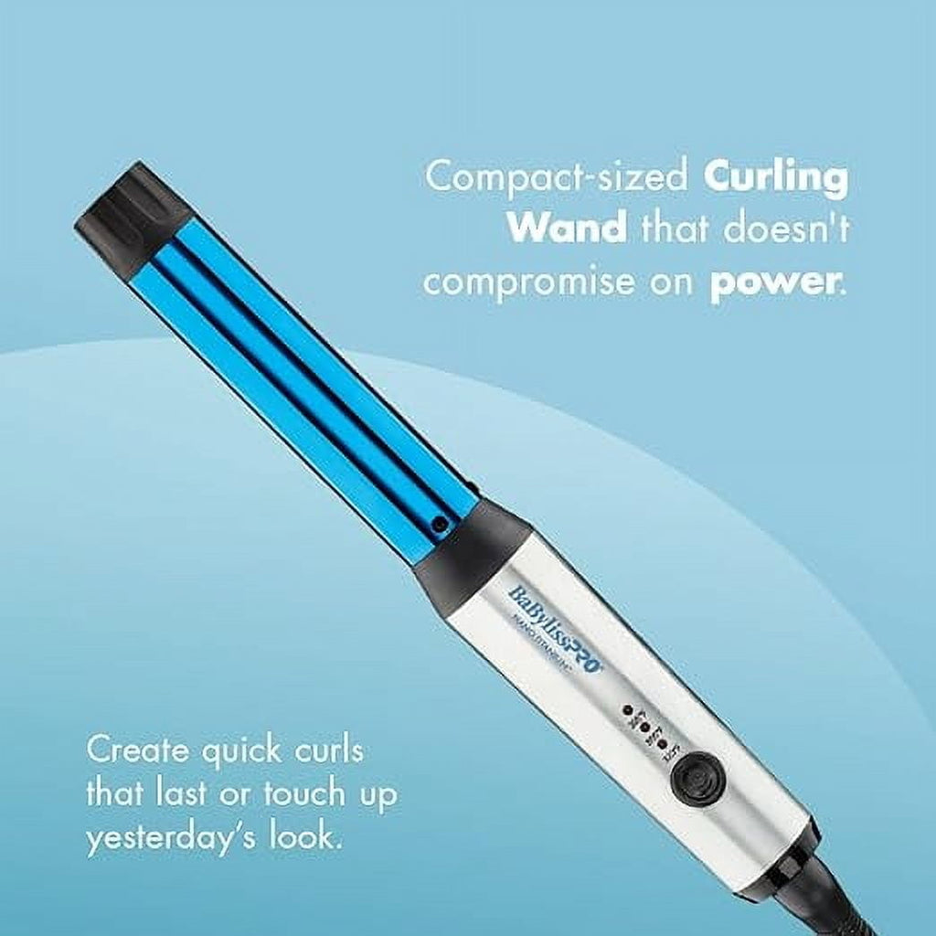BaBylissPRO Nano Titanium Compact 1" Curling Iron Wand