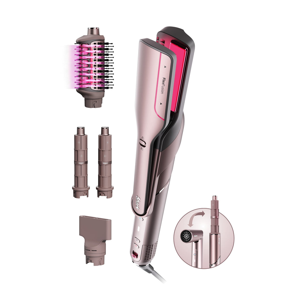 Shark FlexFusion Air & Ceramic System with Air Straightener, Metallic Mist HD641S