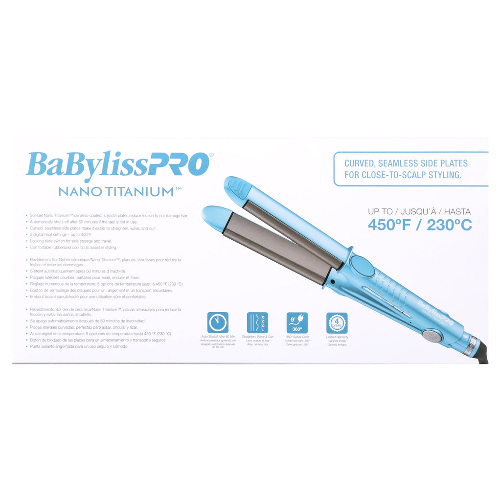 BaBylissPRO Nano Titanium 1" Curved Styling Iron