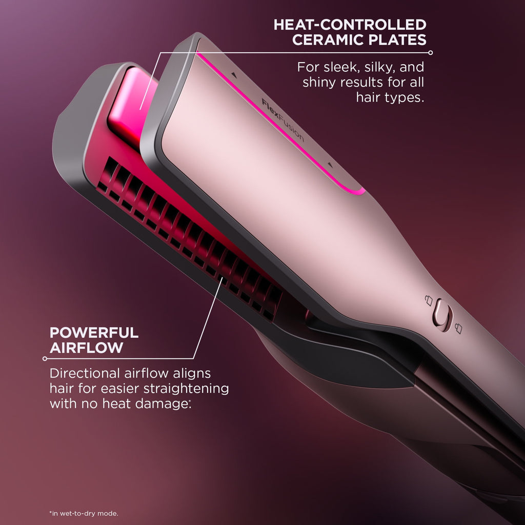 Shark FlexFusion Air & Ceramic System with Air Straightener, Metallic Mist HD641S