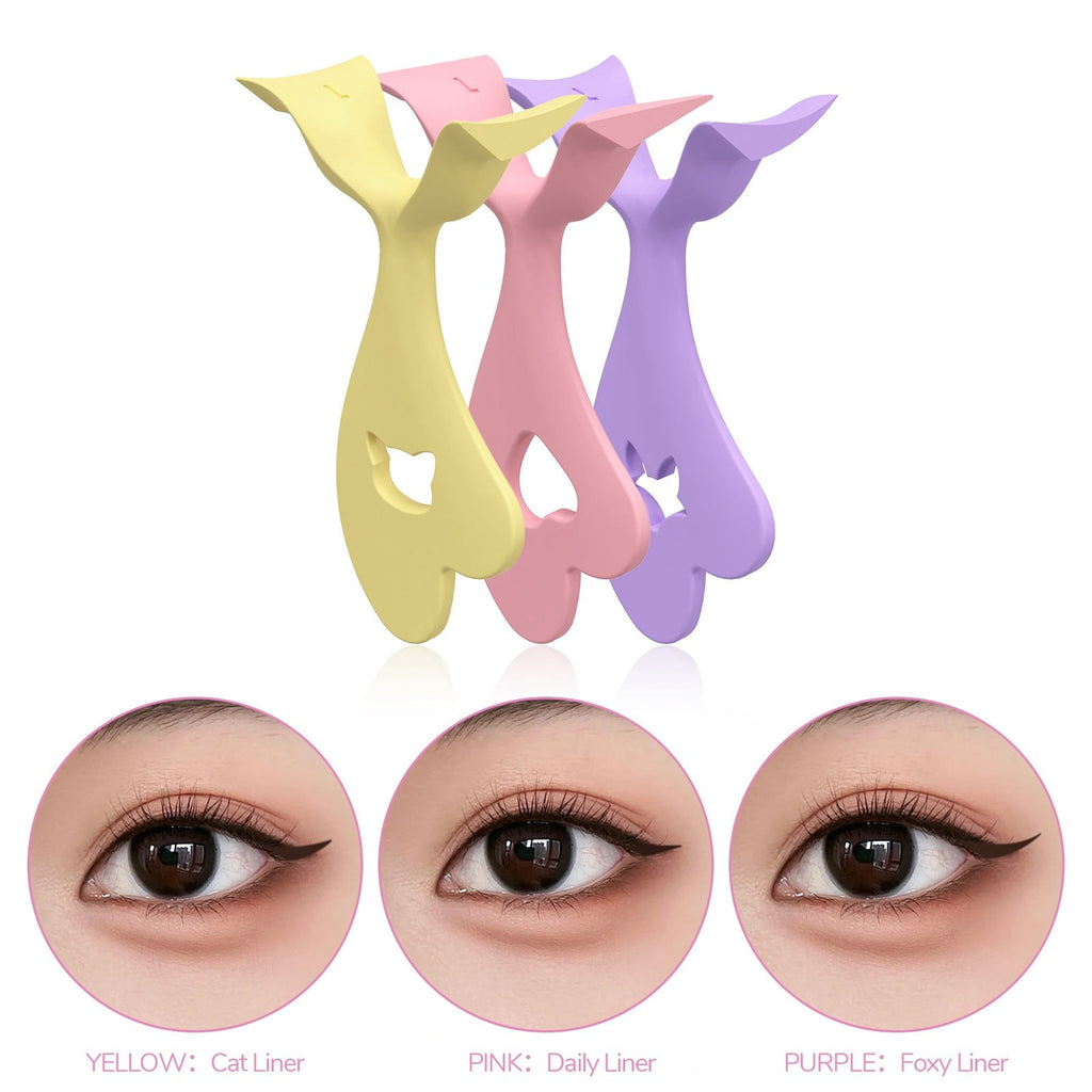 Eye Makeup Aid Tool Multifunctional Beauty Stamp Gadget for Effortless Winged Silicone Applicator Lazy Card Makeup Helper